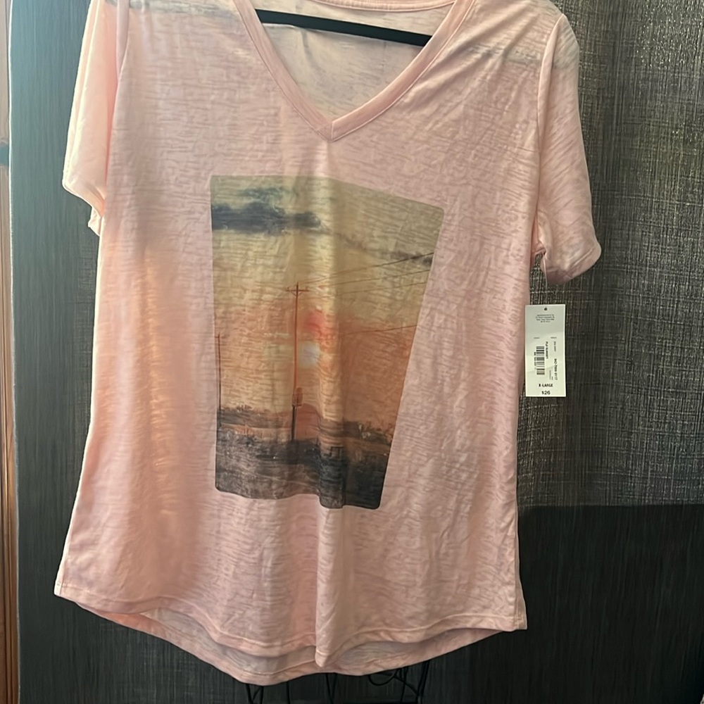 a.n.a. Peach color T-shirt - size XL